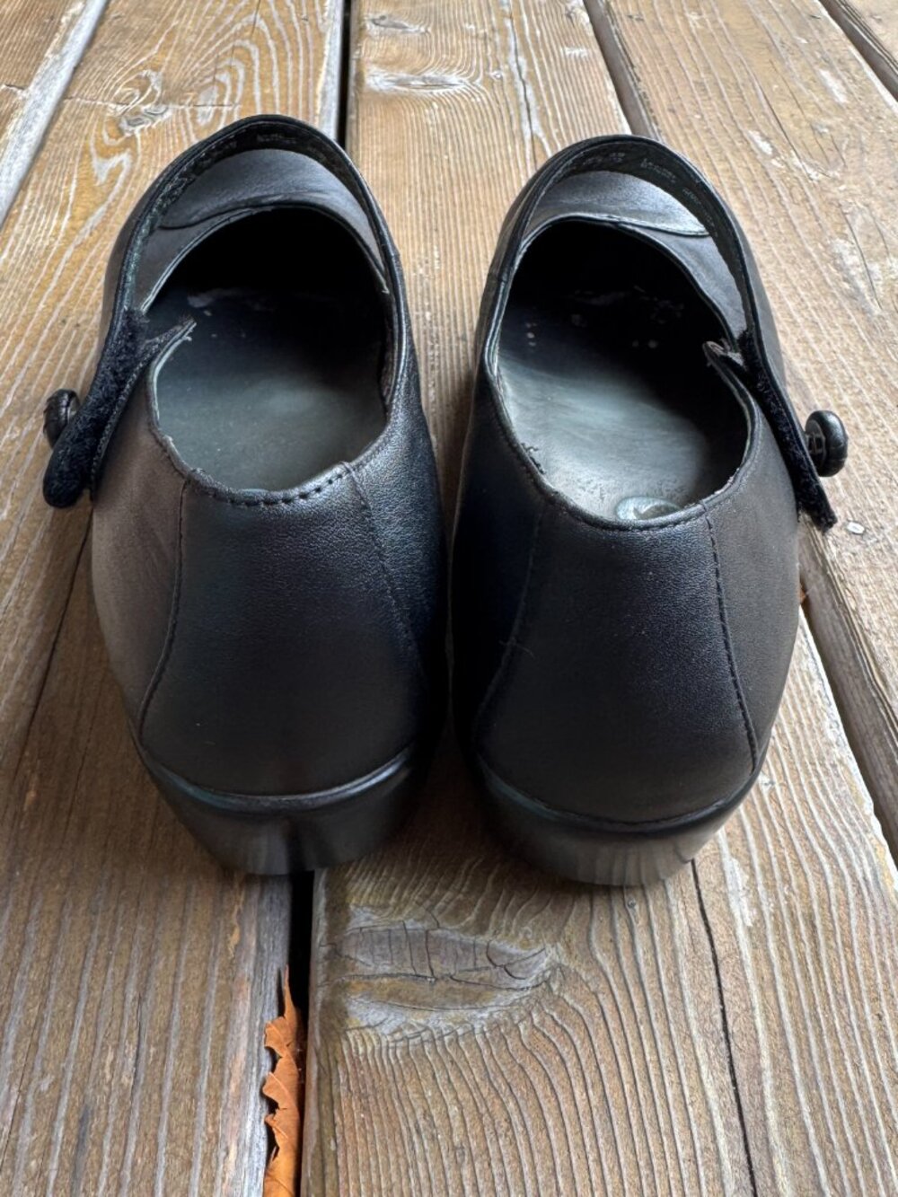 Dansko Abby Black Leather Platform Mary Jane Comfort Shoes in Women's US 9/EU 39 - Picture 8 of 13